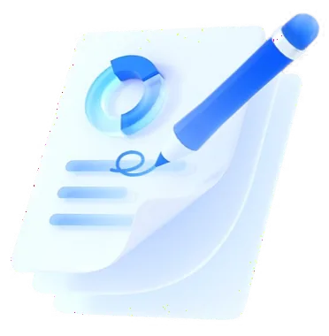 Pen filling out a short application form